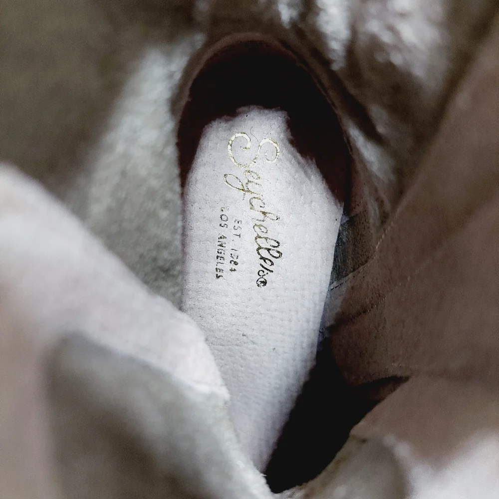 NEW Seychelles Womens Irresistible Off White Black Lace Up Ankle Boots O433 - Picture 9 of 11